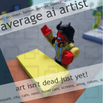 Incremental game about selling and collecting "AI" art!